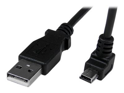 StarTech.com Mini USB Cable - A to Down Angle Mini B - USB cable - 1.6 ft