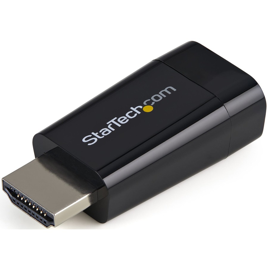 StarTech.com Compact HDMI to VGA Adapter - Active Monitor Converter - 1080p