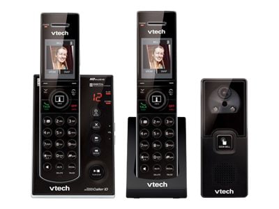 VTech IS7121-2 - cordless phone - answering system with caller ID/call waiting + additional handset