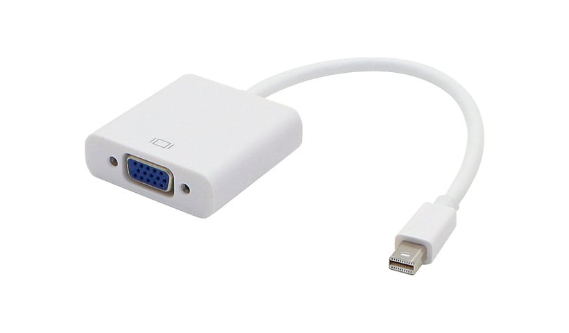Proline Mini-Displayport to VGA White Adapter Cable - Male to Female