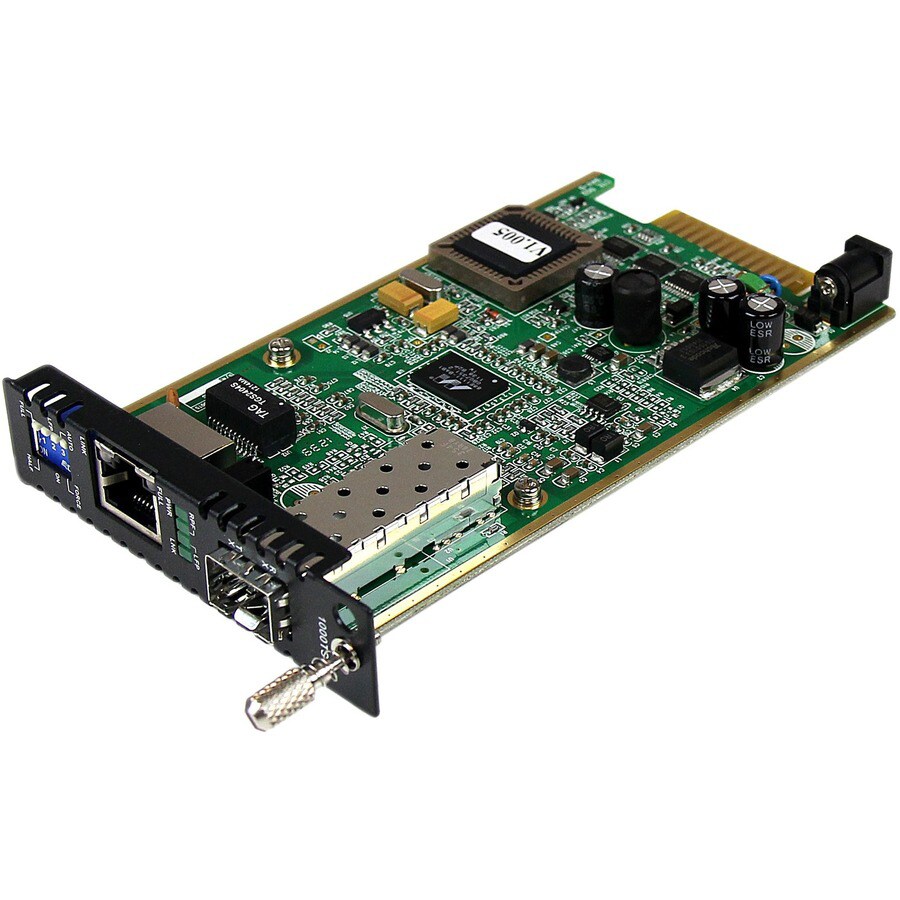 StarTech.com Gigabit Ethernet Fiber Media Converter Card Module w/ Open SFP