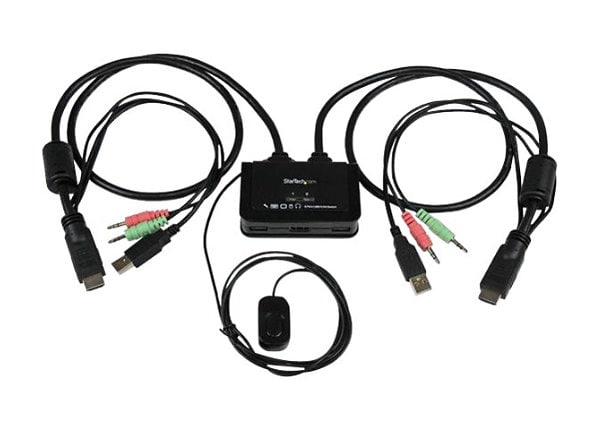HDMI KVM Switch Button Switcher USB Port With Cable For Monitor Keyboard Mouse