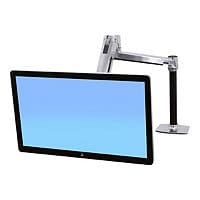 Ergotron LX HD Sit-Stand mounting kit - Patented Constant Force Technology - for LCD display - polished aluminum