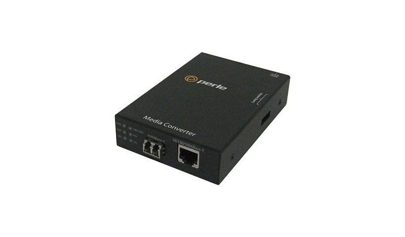 Perle S-1110-S2LC10-XT - fiber media converter - 10Mb LAN, 100Mb LAN, GigE