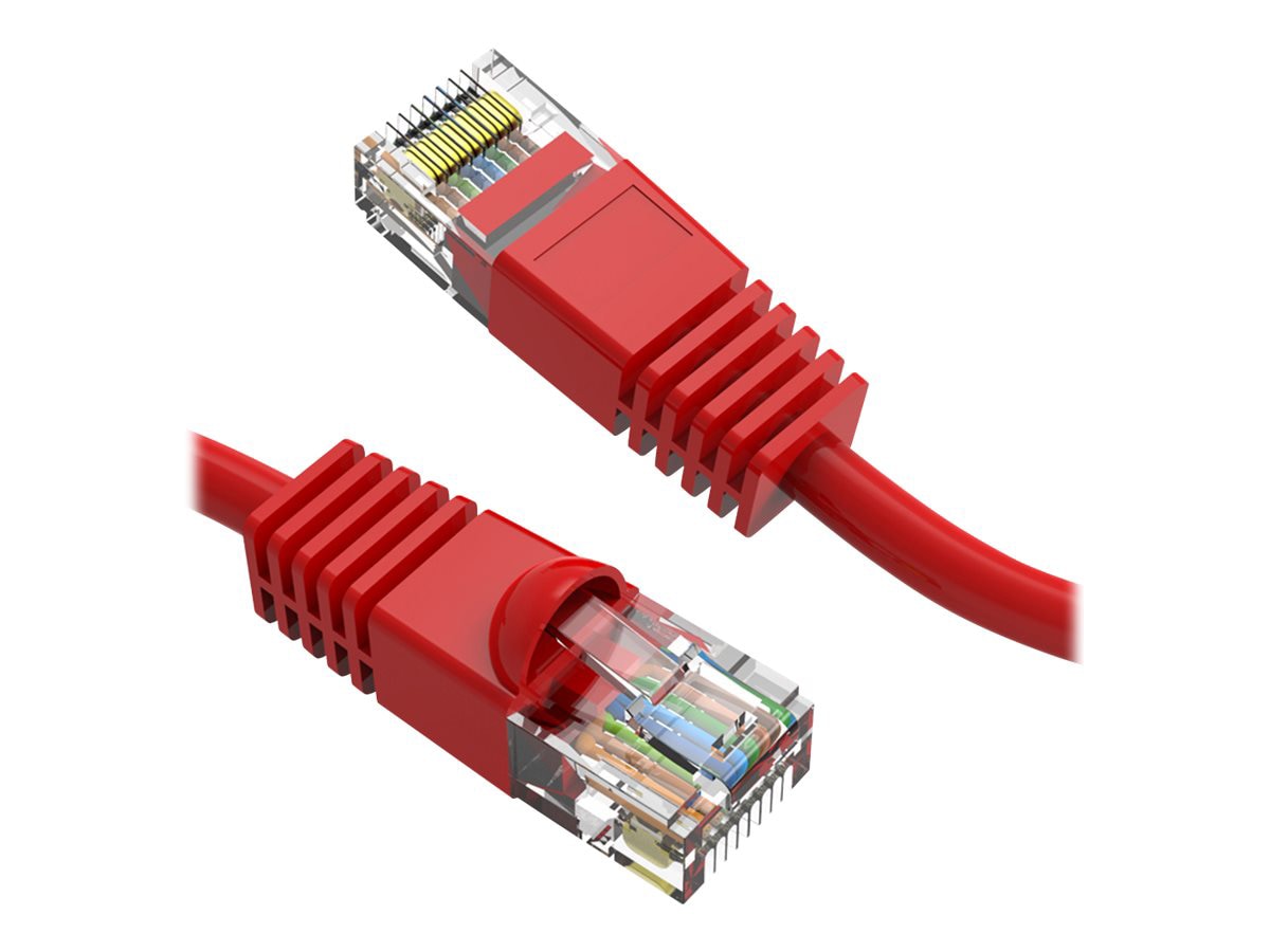 Axiom Cat6 550 MHz Snagless Patch Cable - cordon de raccordement - 30 cm - rouge