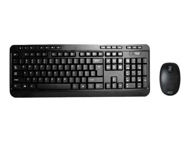 Adesso Wireless Desktop Keyboard & Mouse Combo WKB-1300UB - keyboard and mouse set - US