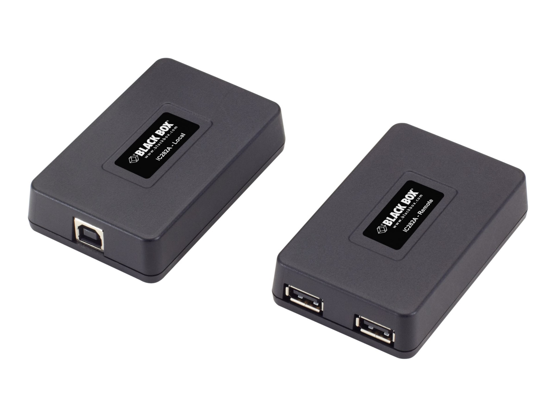 Black Box USB 1.1 over CAT5 Extender, 40meter, 12mbps, 2-Port, Bus Power