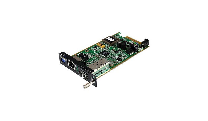 StarTech.com Gigabit Ethernet Fiber Media Converter Card Module w/ Open SFP