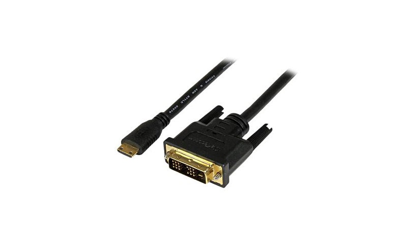 StarTech.com 1m (3,3 ft) Mini HDMI to DVI Cable, DVI-D to HDMI Cable (1920x1200p), HDMI Mini Male to DVI-D Male Display
