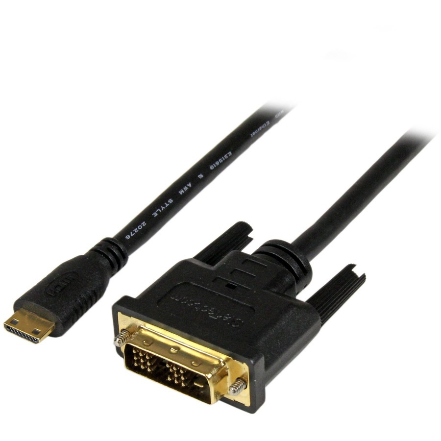 StarTech.com 6ft (2m) Mini HDMI to DVI Cable, DVI-D to HDMI Cable