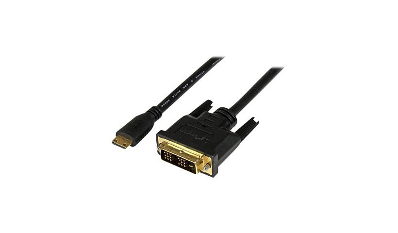 StarTech.com 2m (6.6 ft) Mini HDMI to DVI Cable, DVI-D to HDMI Cable (1920x1200p), HDMI Mini Male to DVI-D Male Display