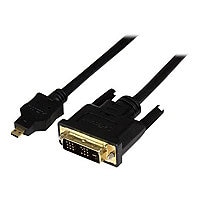 StarTech.com 3ft (1m) Micro HDMI to DVI Cable, Micro HDMI to DVI Adapter Cable, Micro HDMI Type-D to DVI-D