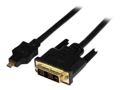 StarTech.com 6ft (2m) Micro HDMI to DVI Cable, Micro HDMI to DVI Adapter Cable, Micro HDMI Type-D to DVI-D
