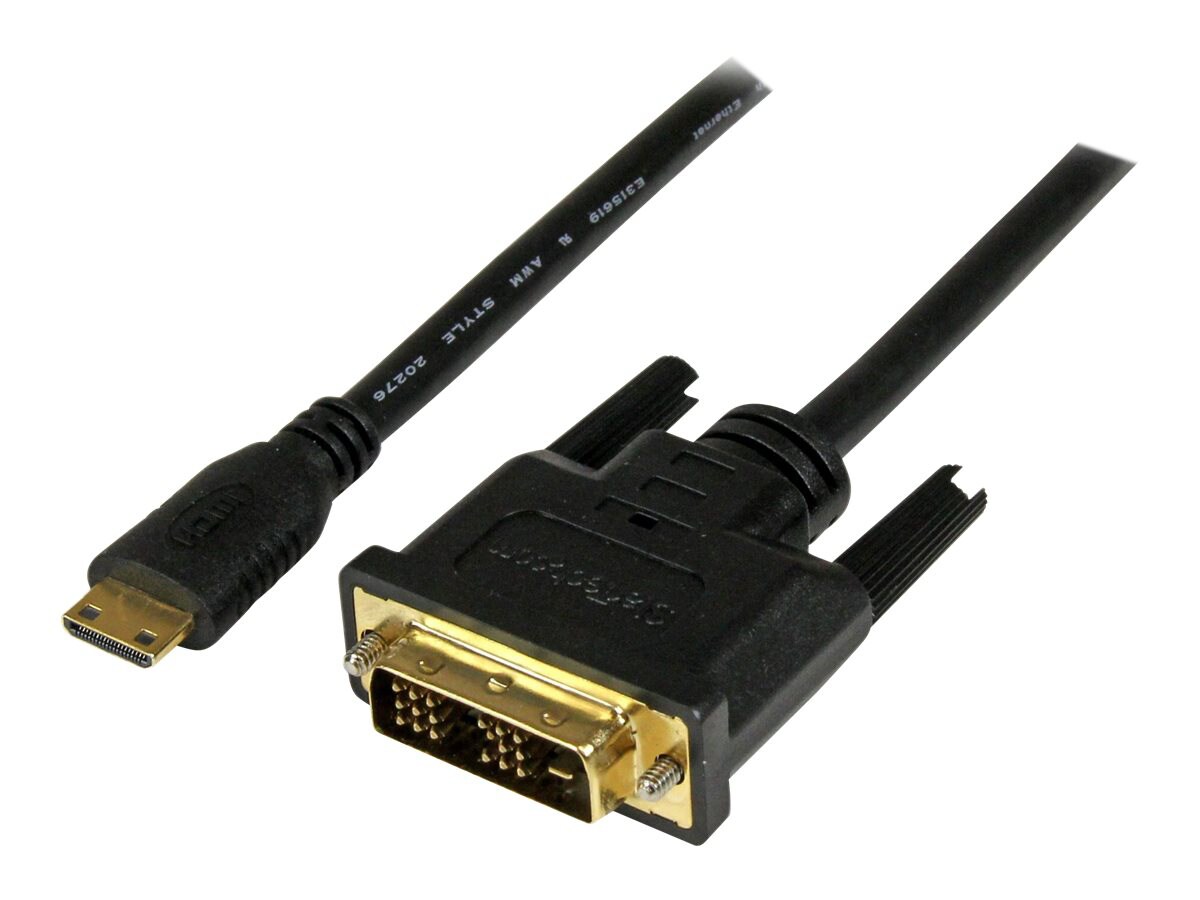 StarTech.com 2m (6.6 ft) Mini to DVI to HDMI Cable - HDCDVIMM2M -