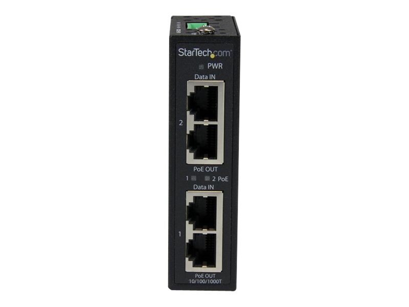 StarTech.com 2 Port Gigabit PoE+ Power over Ethernet Injector 48V / 30W - P