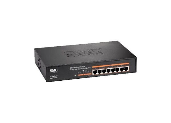 SMC EZ Switch SMCFS801P - switch - 8 ports - unmanaged