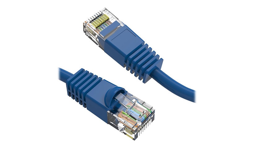 Axiom Cat6 550 MHz Snagless Patch Cable - cordon de raccordement - 61 cm - bleu