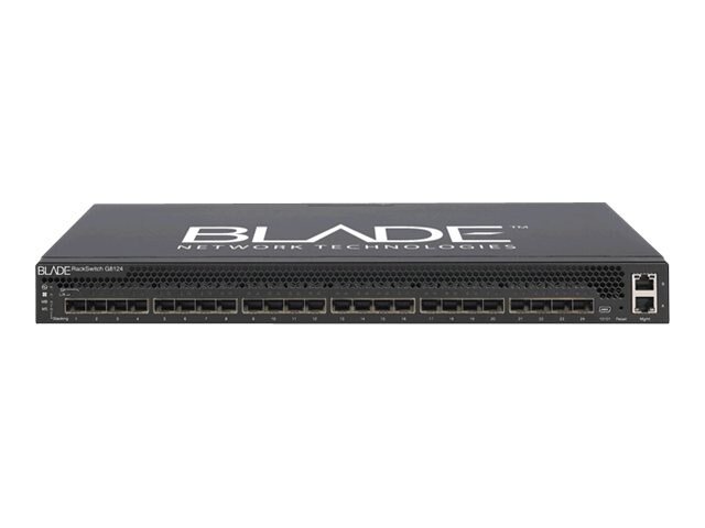 BNT RackSwitch G8124DC - switch - 24 ports - managed - rack-mountable