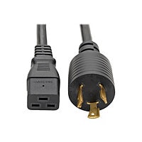 Eaton Tripp Lite Series Power Cord, C19 to NEMA L6-20 - Heavy-Duty, 20A, 250V, 12 AWG, 12 ft. (3.66 m), Black - power