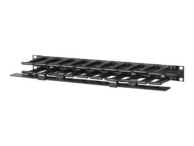 Thumbnail 3 of 7 for APC NetShelter Cable Management, Horizontal Cable Manager, 1U, Single Side with Cover, Black, 483 x 44 x 110 mm