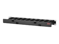 Thumbnail 4 of 7 for APC NetShelter Cable Management, Horizontal Cable Manager, 1U, Single Side with Cover, Black, 483 x 44 x 110 mm