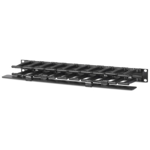 Thumbnail 7 of 7 for APC NetShelter Cable Management, Horizontal Cable Manager, 1U, Single Side with Cover, Black, 483 x 44 x 110 mm