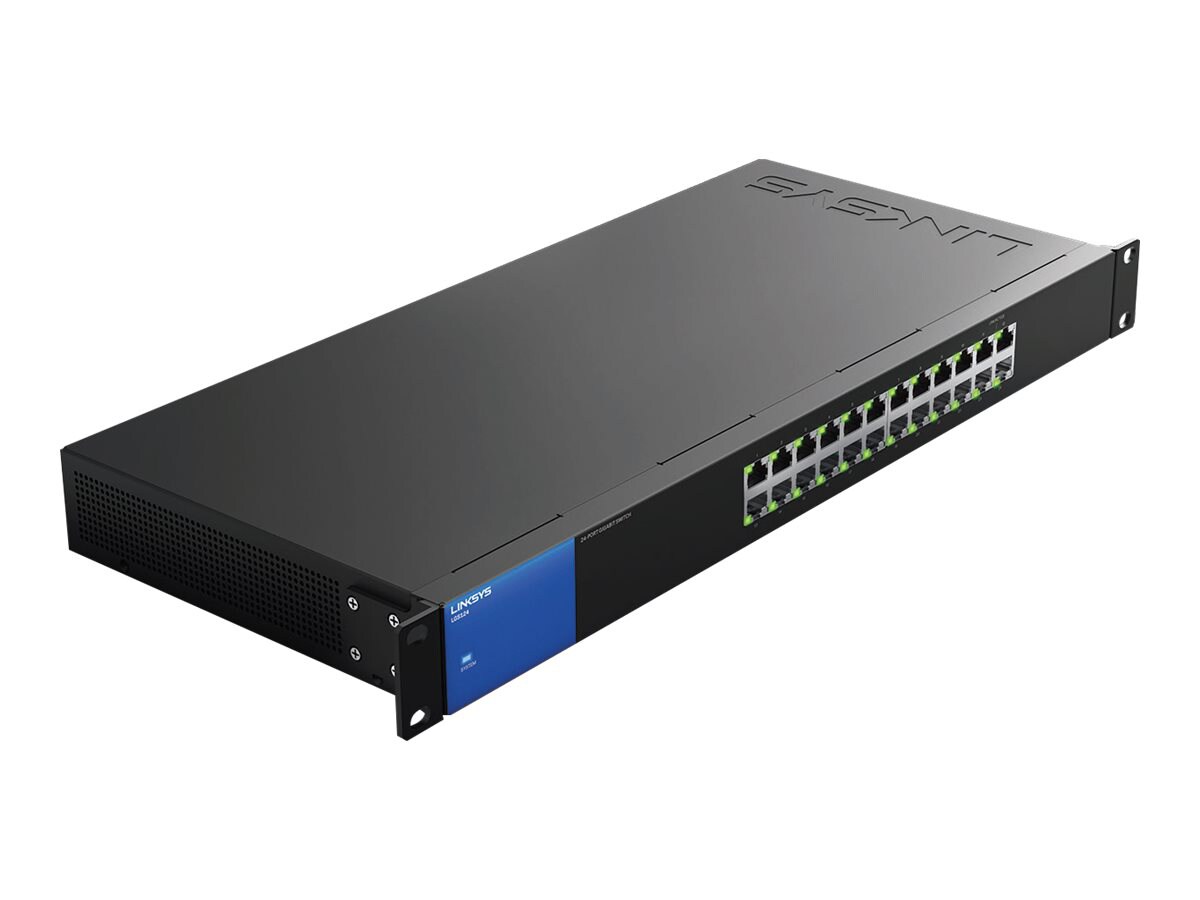 Linksys Business LGS124 - switch - 24 ports - unmanaged - rack-mountable