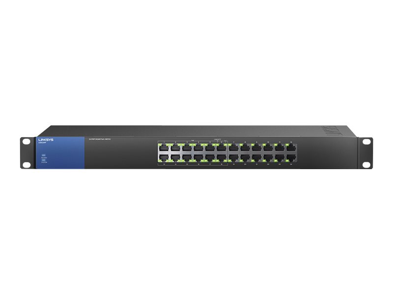 Linksys Business LGS124P - switch - 24 ports - unmanaged - rack-mountable