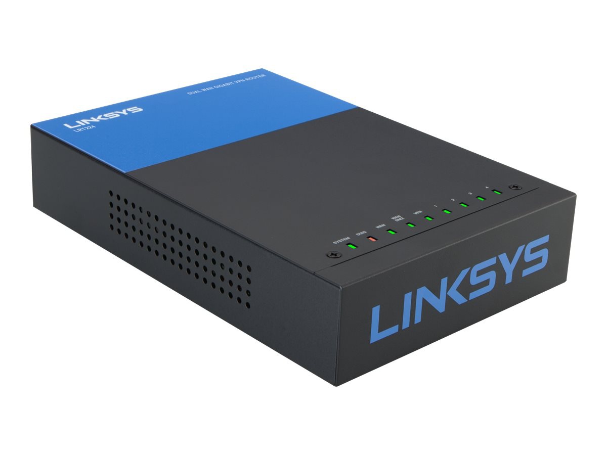 Thumbnail 3 of 3 for LINKSYS ROUTER LRT224 Dual WAN Gigabit VPN Router