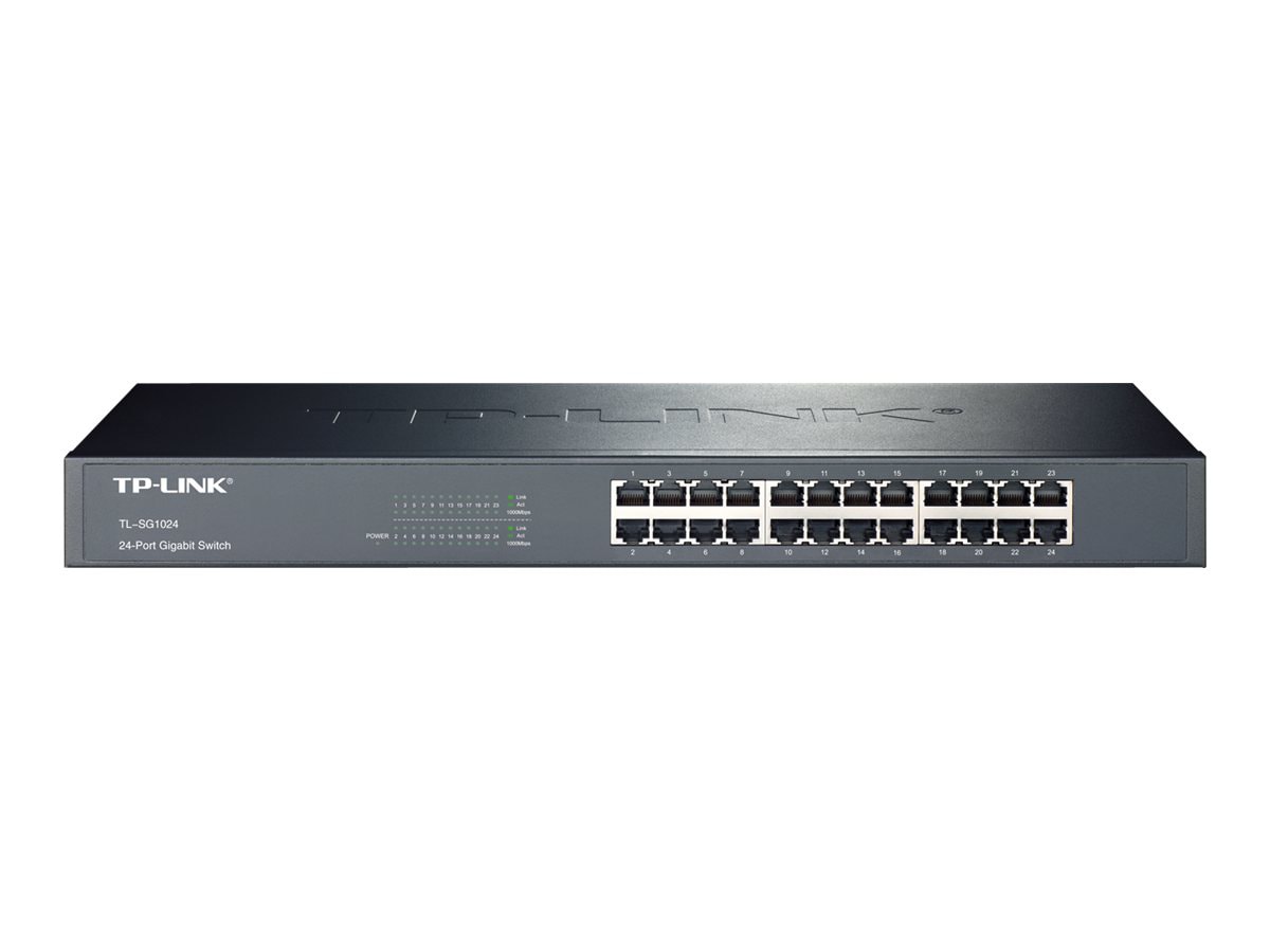 TP-Link 24 Port Gigabit Ethernet Switch (TL-SG1024) Plug & Play Unmanaged