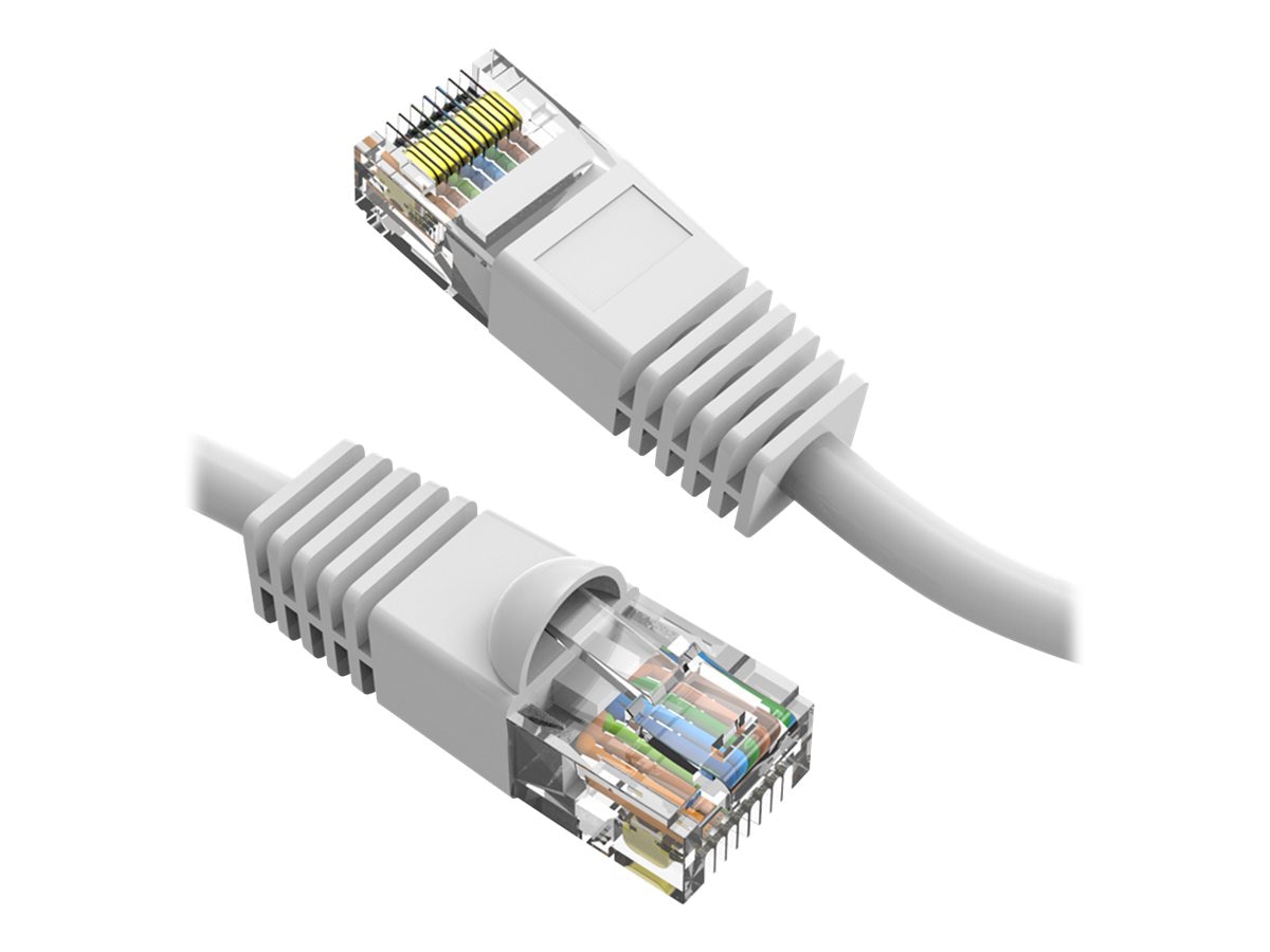 Axiom Cat6 550 MHz Snagless Patch Cable - patch cable - 1 ft - white