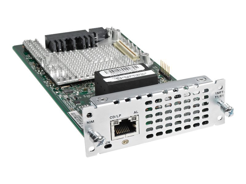 Cisco Fourth-Generation Multi-flex Trunk Voice/Clear-channel Data T1/E1  Module - expansion module - NIM-1MFT-T1/E1 - Cable u0026 Phone Routers - CDW.com