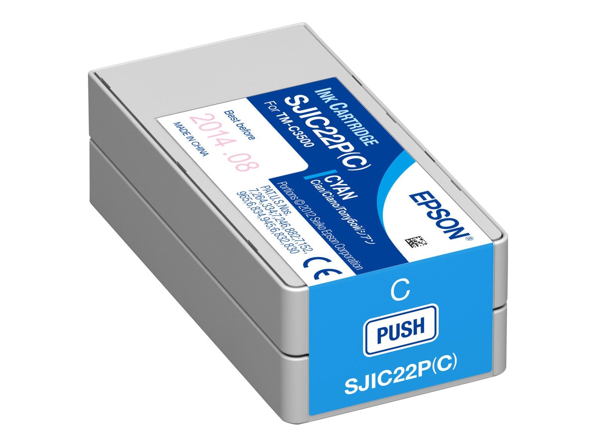 Epson SJIC22P(C) - cyan - original - ink cartridge