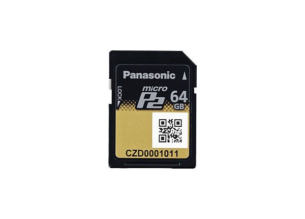 Panasonic P2 Series Memory Card AJ-P2M064AG - flash memory card - 64 GB - P2 Card