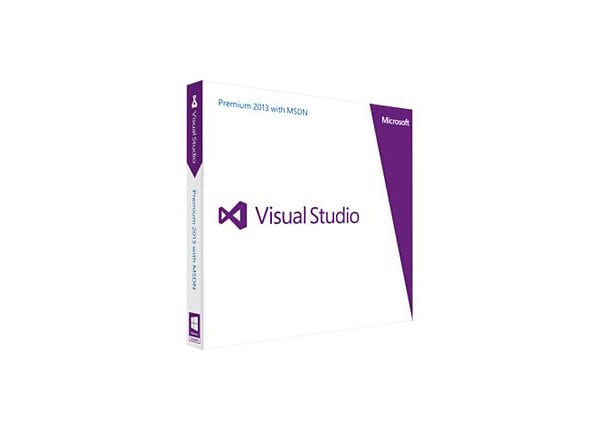 Microsoft Visual Studio Premium 2013 with MSDN - box pack - 1 user