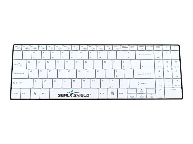 Seal Shield Clean Wipe Waterproof - keyboard - black/white