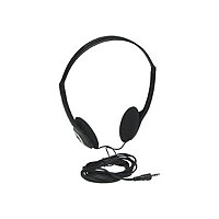 Manhattan Stereo On-Ear Headphones (3.5mm), Adjustable Split Headband, Foam
