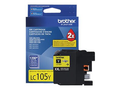 Brother LC105Y XXL - Super High Yield - yellow - original - ink cartridge