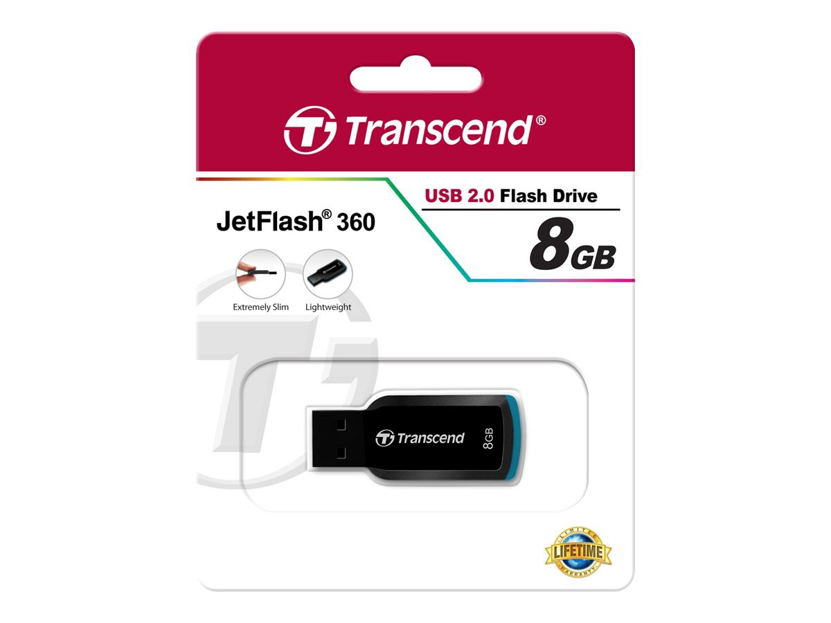 Transcend JetFlash 360 - USB flash drive - 8 GB