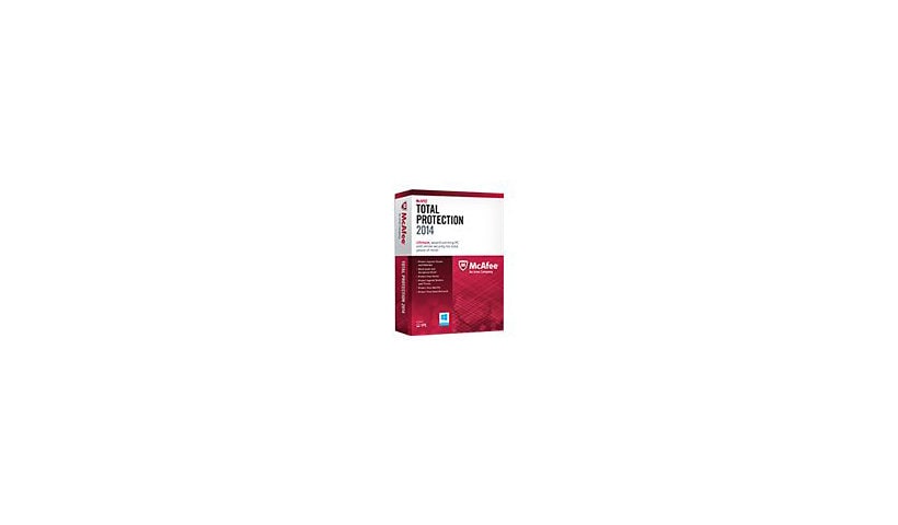 McAfee Total Protection 2014 - box pack (1 year) - 1 PC