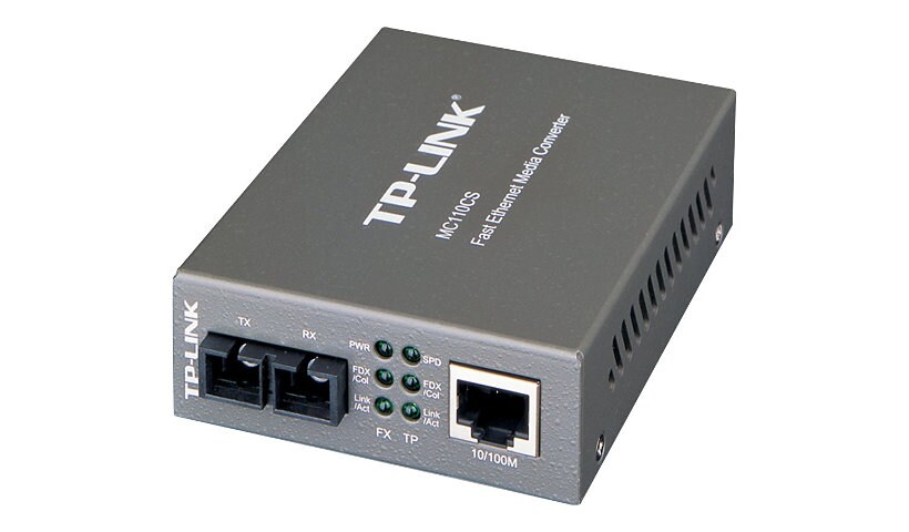 TP-Link MC110CS - fiber media converter - 10Mb LAN, 100Mb LAN