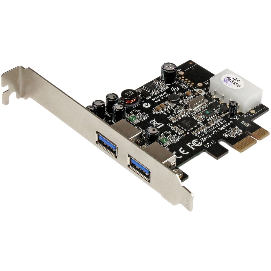 StarTech.com 2 Port PCI Express (PCIe) USB 3.0 Card with UASP - LP4 Power