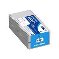 Epson SJIC22P(C) - cyan - original - ink cartridge