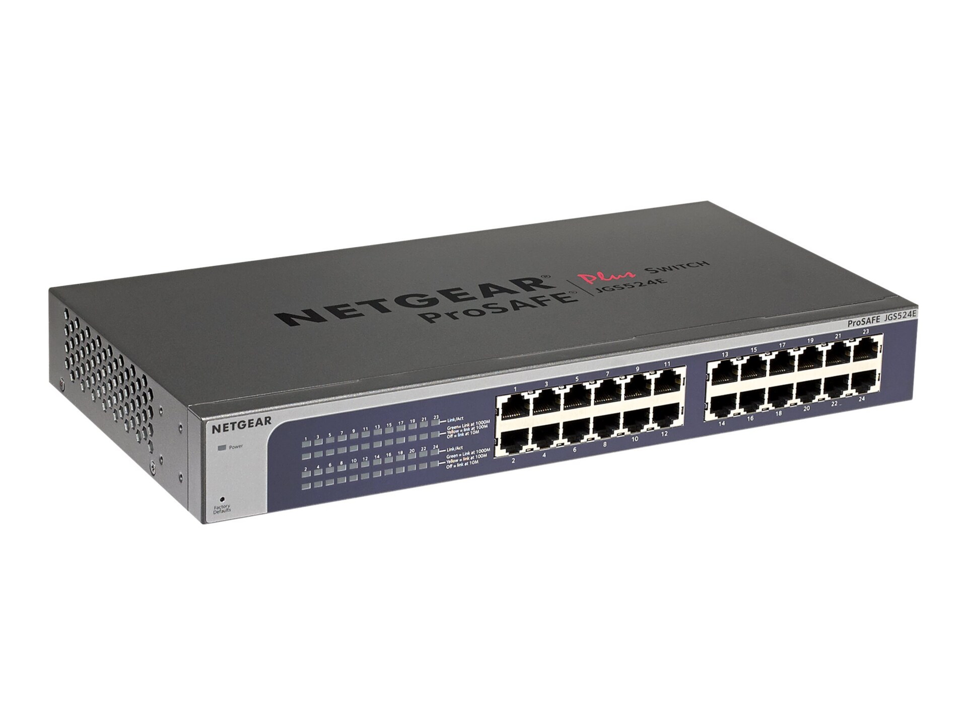 NETGEAR 24-Port Gigabit Rackmount Smart Managed Plus Switch (JGS524E)