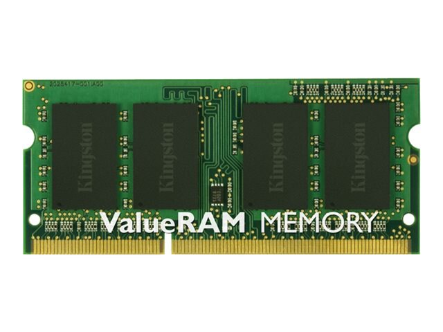 Kingston ValueRAM - DDR3L - module - 4 Go - SO DIMM 204 broches - 1600 MHz / PC3-12800 - mémoire sans tampon