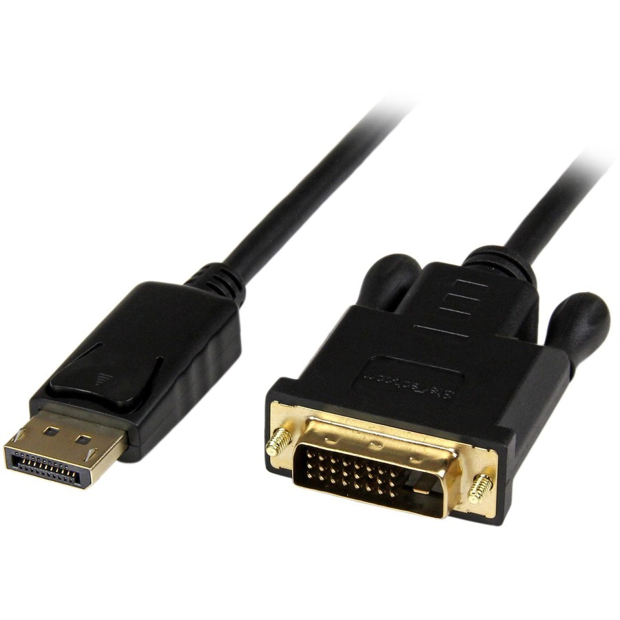 StarTech.com 3ft (1m) DisplayPort to DVI Cable - Active DP 1.2 to DVI-D Converter Cable, M/M, DP to DVI Adapter Cable