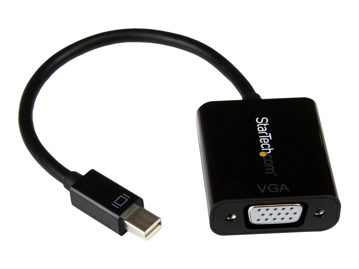 StarTech.com Mini DisplayPort to VGA Adapter Dongle - Active mDP 1.2 to VGA Converter - 1080p Video