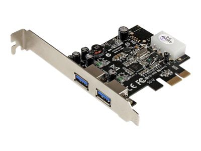 StarTech.com 2 Port PCI (PCIe) USB 3.0 Card with - LP4 Power - PEXUSB3S25 - Storage Mounts & Enclosures -