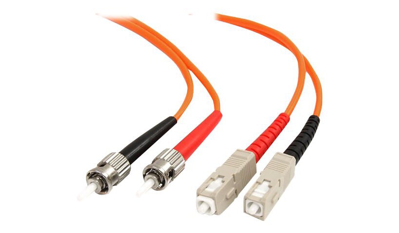 StarTech.com 1m Fiber Optic Cable - Multimode Duplex 62.5/125 LSZH - ST/SC