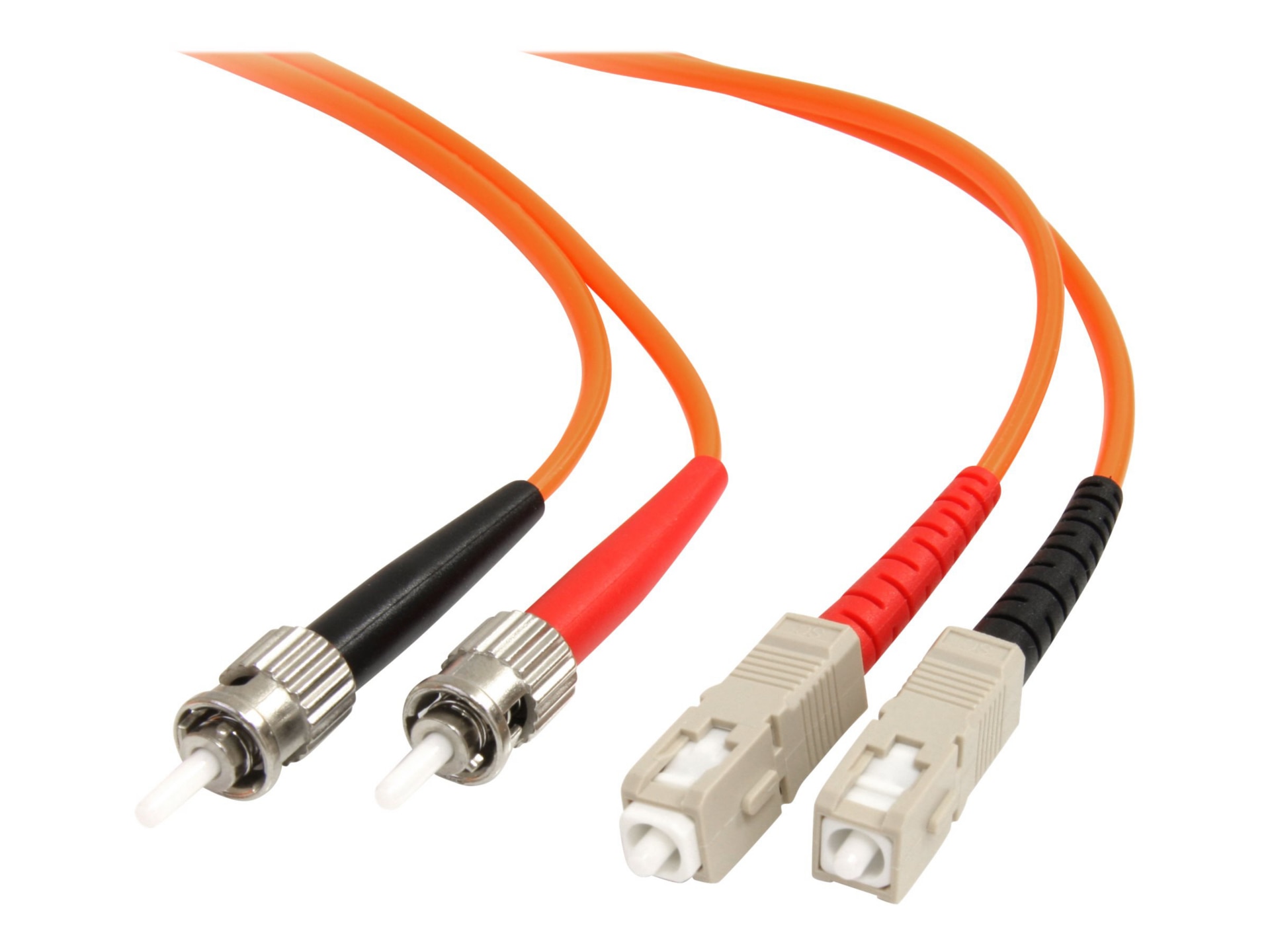 StarTech.com 3m Fiber Optic Cable - Multimode Duplex 62.5/125 - LSZH - ST /SC - OM1 - ST to SC Fiber Patch Cable